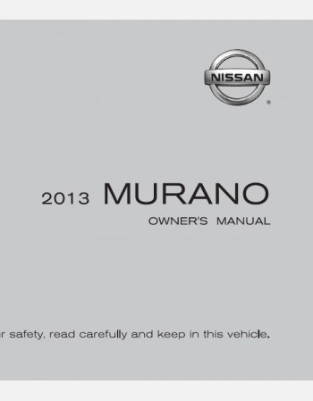 nissan murano 2013 owners manual